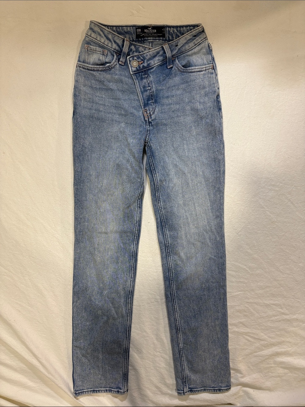 Hollister Light Blue Straight-Leg Jeans